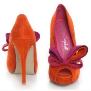 Jeffrey Campbell Garrett Two Tone Suede Heel